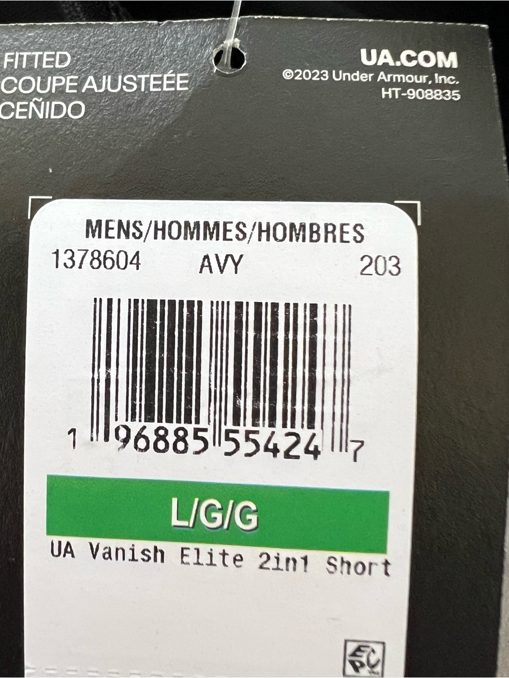 🖤NWT🖤 UNDER ARMOUR UA Vanish Elite 2 in 1 Shorts in Timberwolf - Picture 7 of 9